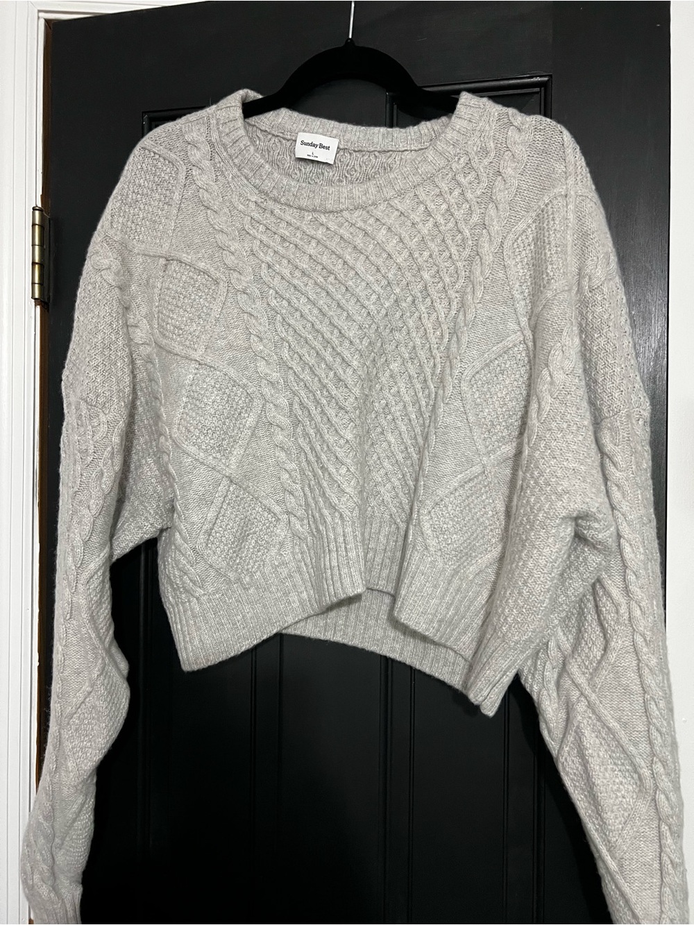 Sunday Best by Aritzia Cable
Knit Sweater - Gray